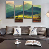Painting by Numbers Mountain Landscape 4-Panel (Quattro)